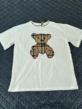 Burberry bear shirt men’s small embroidered tee T-Shirt B6